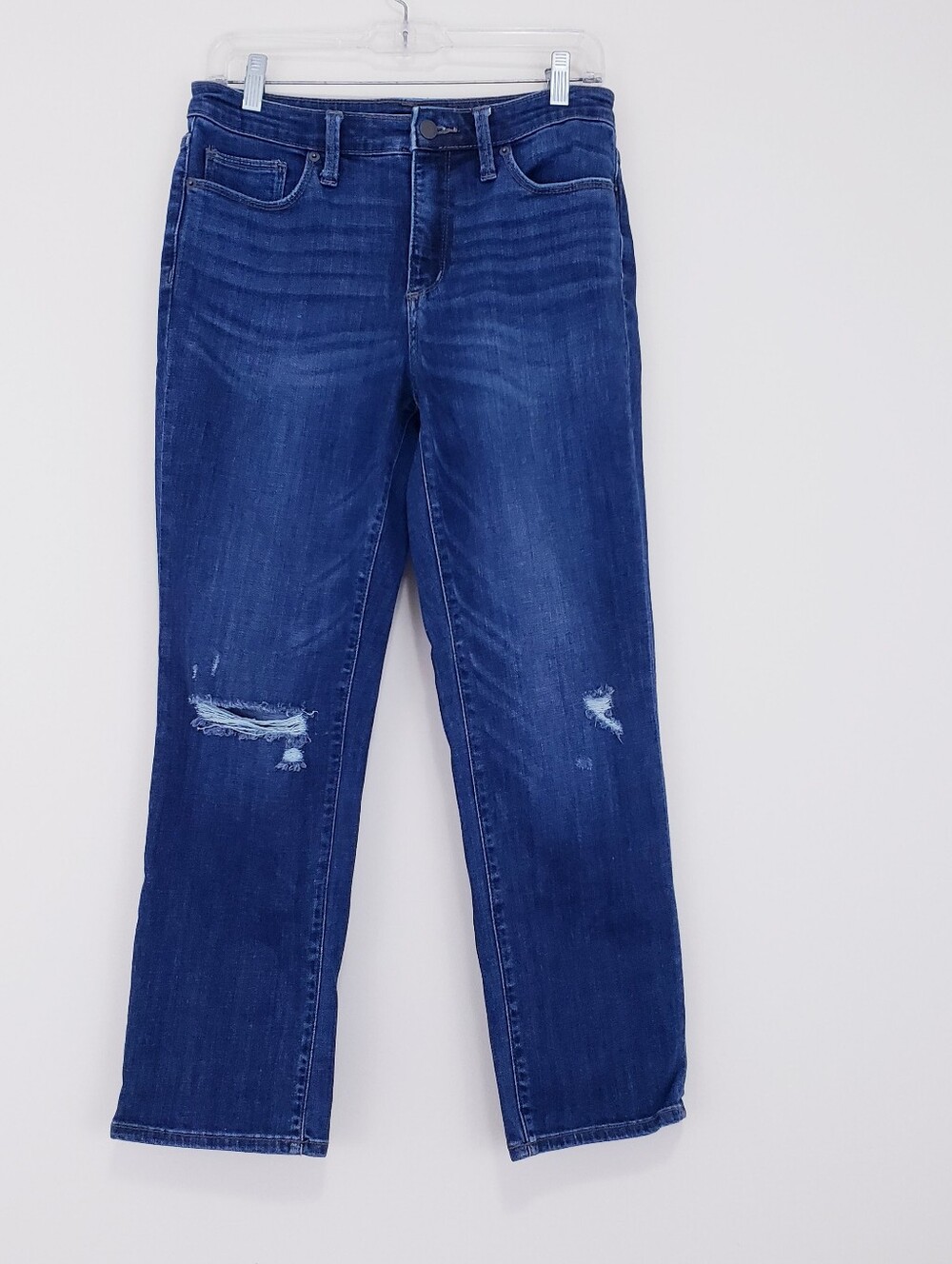 Universal Thread High Rise Straight Crop Jeans Size 8 29 Distressed - Picture 2 of 6